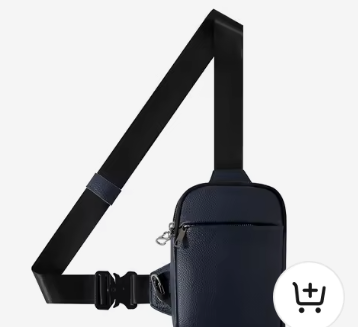 Magnetic Anti-Theft Crossbody Sling Bag with RFID-blocking pockets