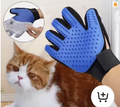 5-in-1 Pet Grooming Massage Glove with silicone bristles